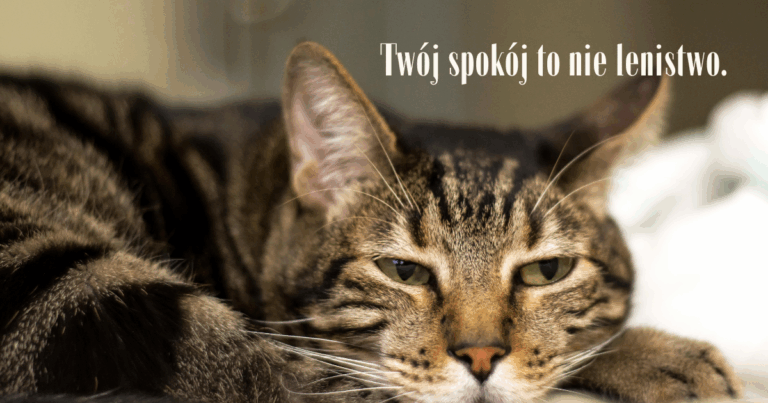 Twój spokój to nie lenistwo